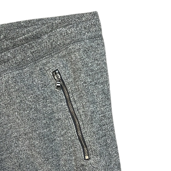 Gap Relaxed Marled Joggers Charcoal Gray  Sweatpants Drawstring Zip Pockets XL - Picture 3 of 13